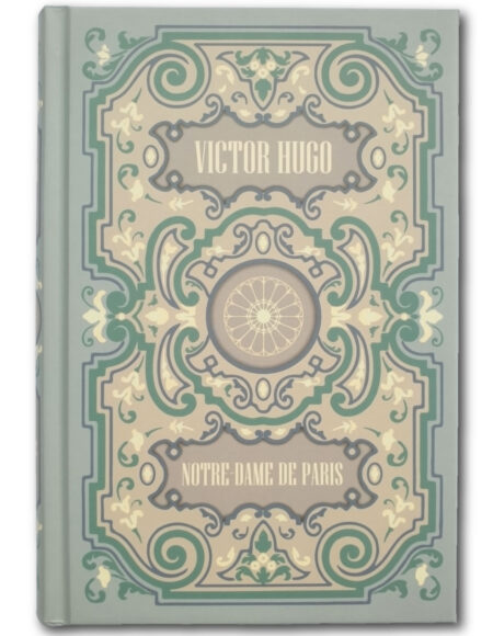 Book cover of 'Notre-Dame de Paris' by Victor Hugo, featuring the iconic cathedral.